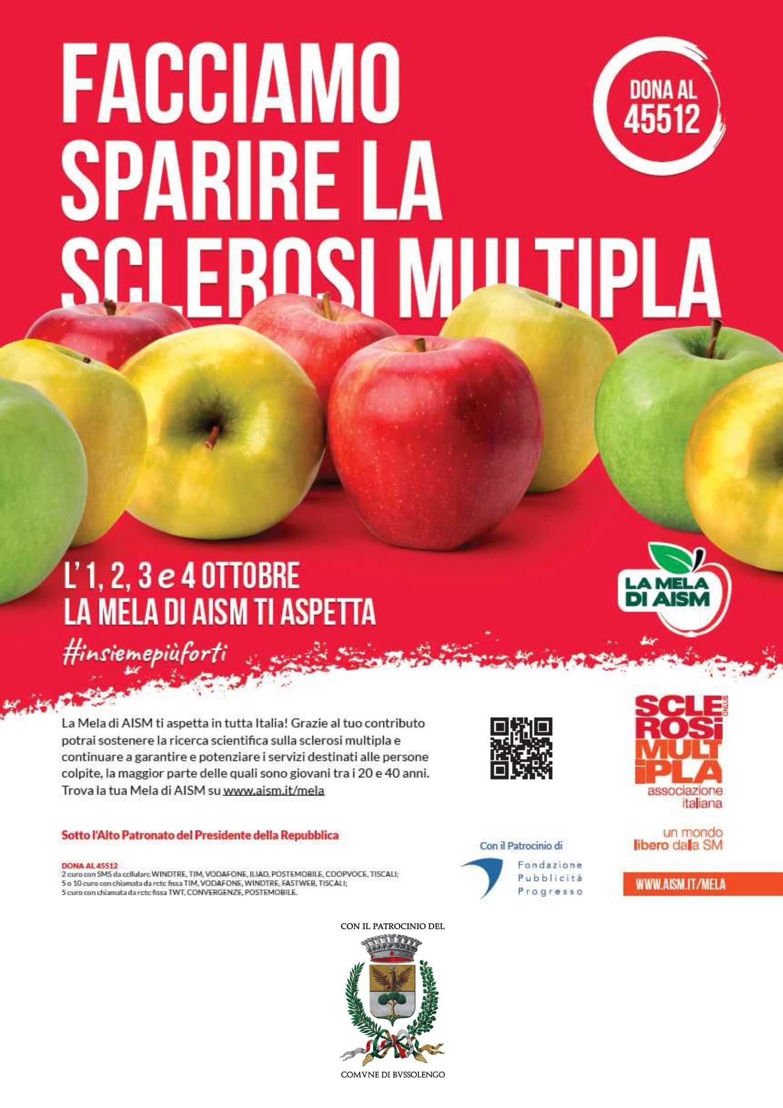 La Mela di AISM in piazza per la lotta alla sclerosi multipla