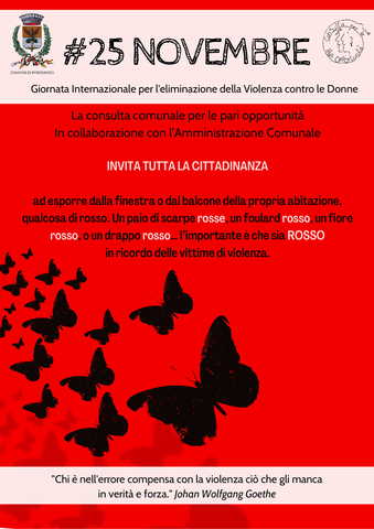 #25NOVEMBRE Giornata Internazionale per l'eliminazione della Violenza contro le Donne