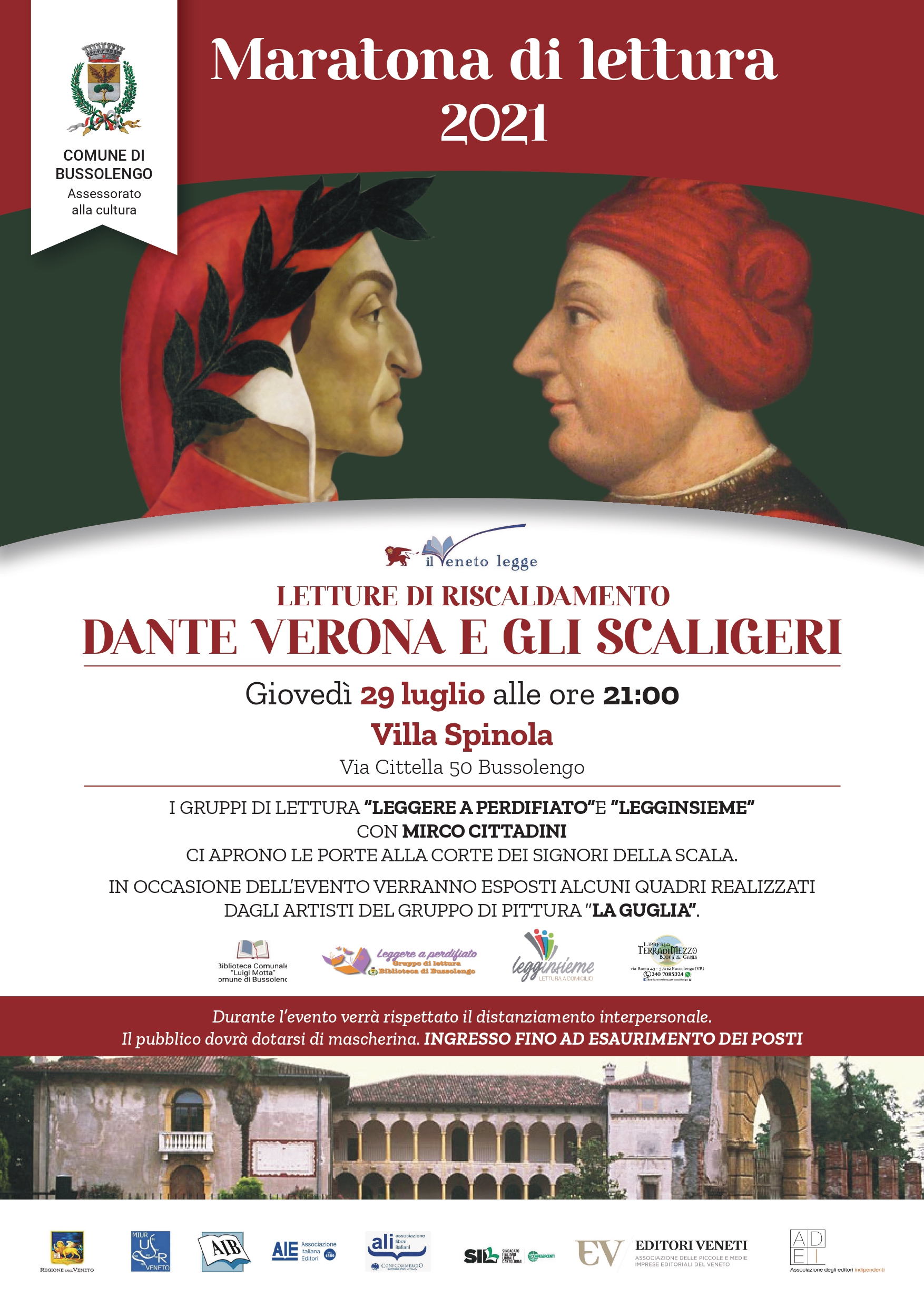 MARATONA DI LETTURA - Letture di riscaldamento: Dante, Verona e gli Scaligeri