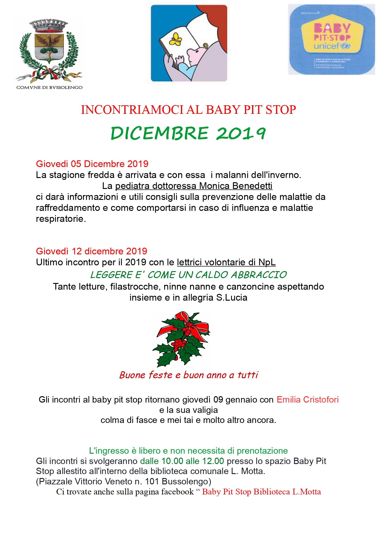Incontriamoci al Baby Pit Stop