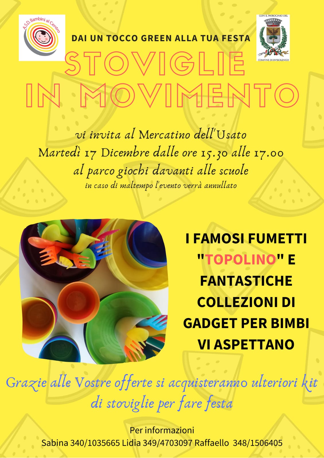 Stoviglie in movimento: Mercatino dell'usato