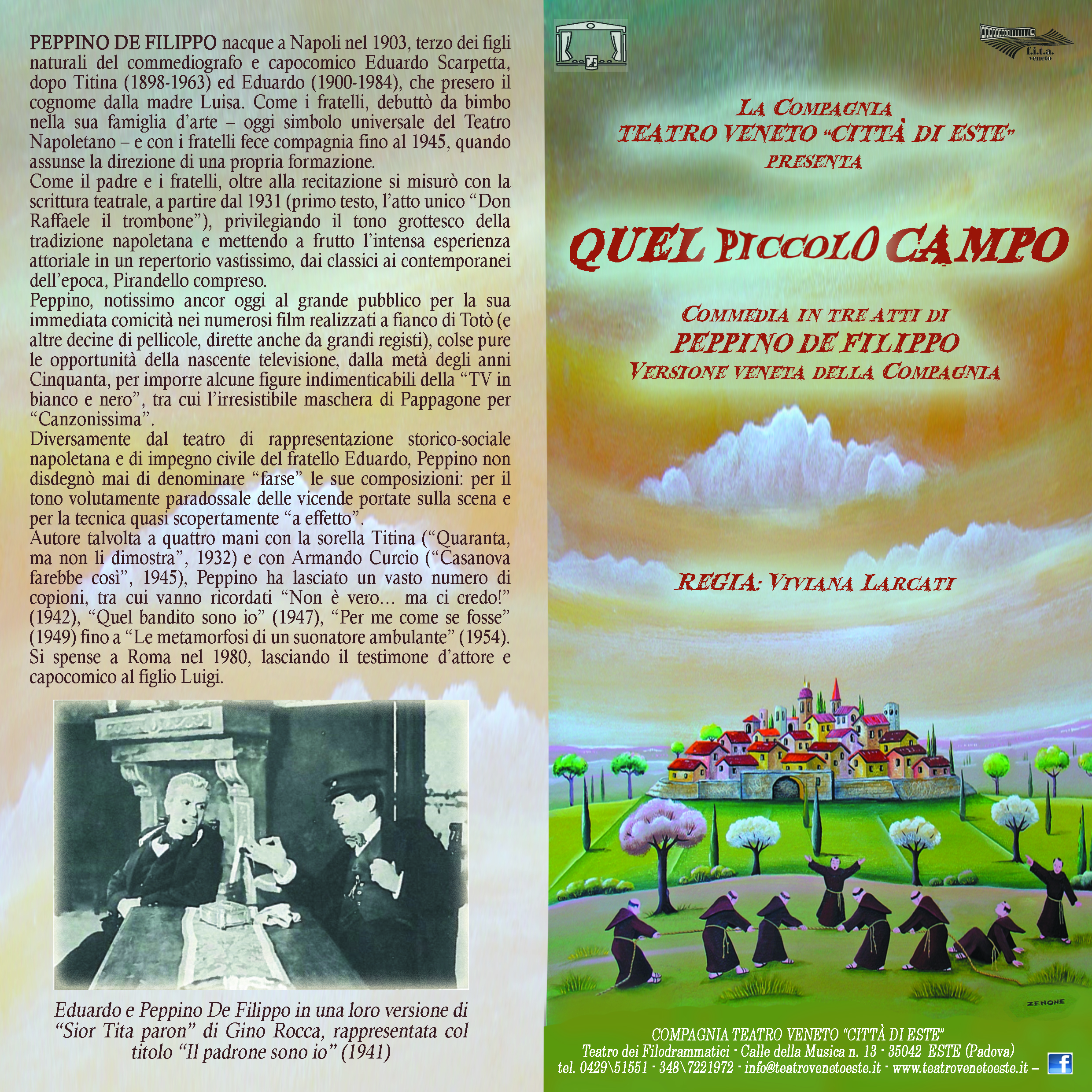 Spettacolo teatrale: Quel piccolo campo, sabato 11 gennaio
